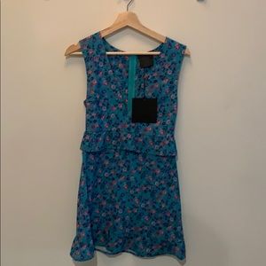 Nightwalker dress, never worn, blue floral